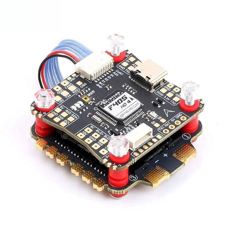

2024 Skystars F405 50A Flight Controller 4 in1 ESC Stack KO50 BIHELI_S 30X30 FPV Racing VS SpeedyBee F405 50A Stack