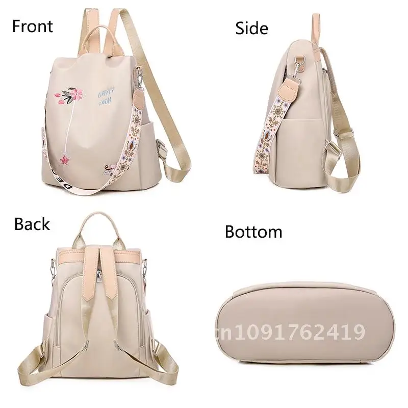 2024 Waterproof Oxford Women Backpack Fashion Anti-theft Women Backpacks Print School Bag High Quality Large Capacity Backpack