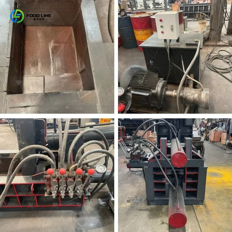 Customized Industrial Recycling Hydraulic Metal Baler Heavy Duty For Iron Sheet Waste Compression