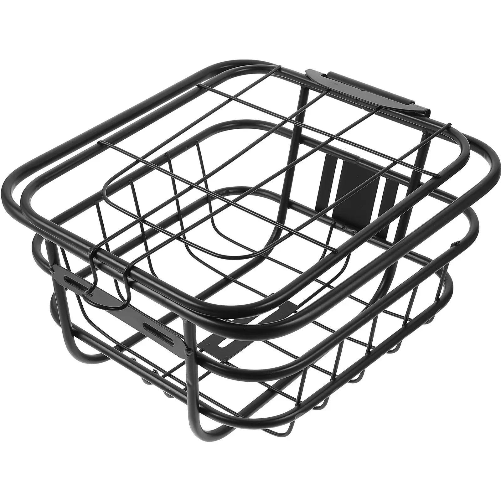 

1 PC Electric Bike Basket 30x29x17cm Black Durable Storage Rack Bicycles Heavy Duty Fits Most Simple Design Long Use Stable