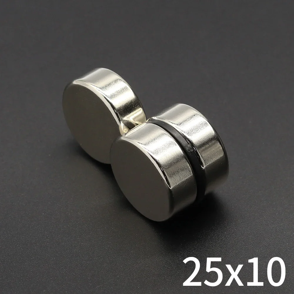 

25x10mm Round Super Strong Magnet Powerful Neodymium Magnets N35 NdfeB Permanent Magnetic imanes Refrigerator Magnet