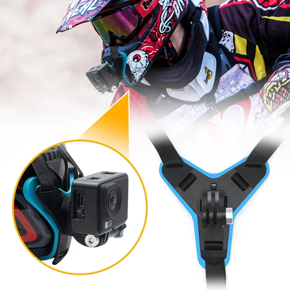 Motorcycle Camera Accessories Helmet Chin Stand Mount Holder Action Sports Camera Full Face Holder for GoPro Hero 5/6/7