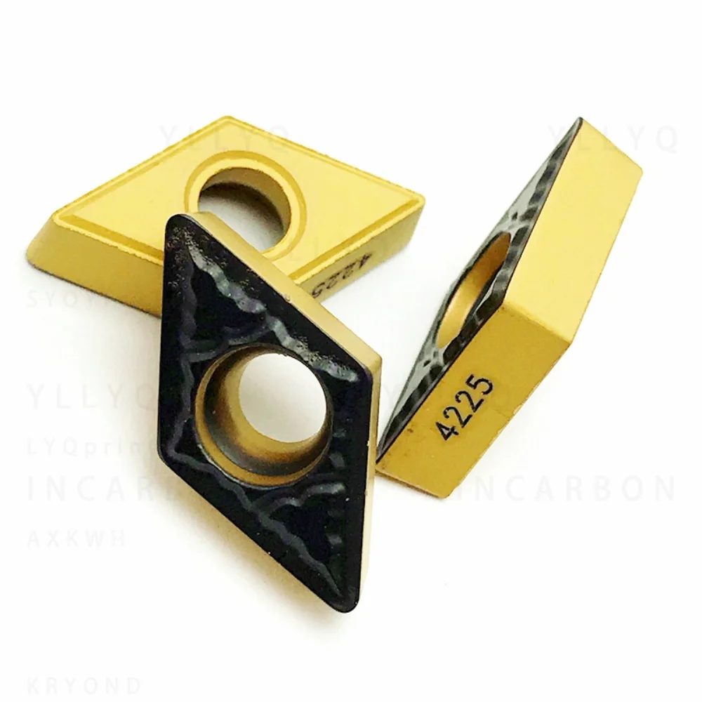 10 Stück DCMT11T308 Hartmetall-Drehmeißel PM4225 CNC-Drehwerkzeug für Stahl DCMT 11T308 Indexierbare Schneideinsätze