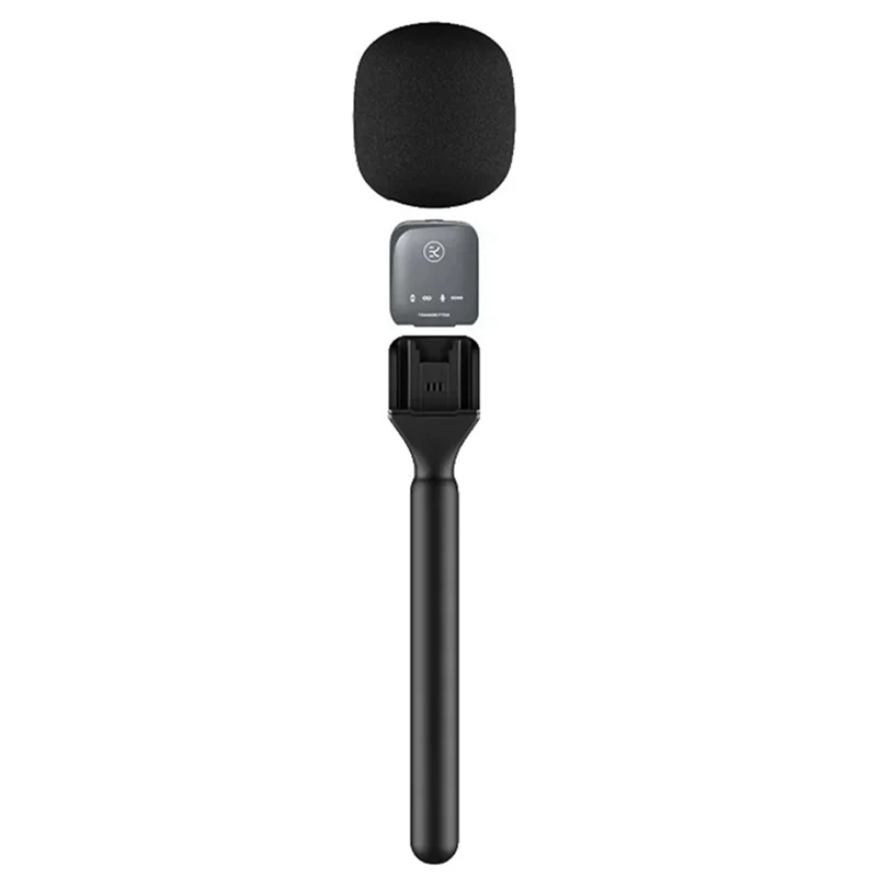 Handheld Wireless Microphone Adapter With Windshield Foam For Wireless Lavalier Microphone