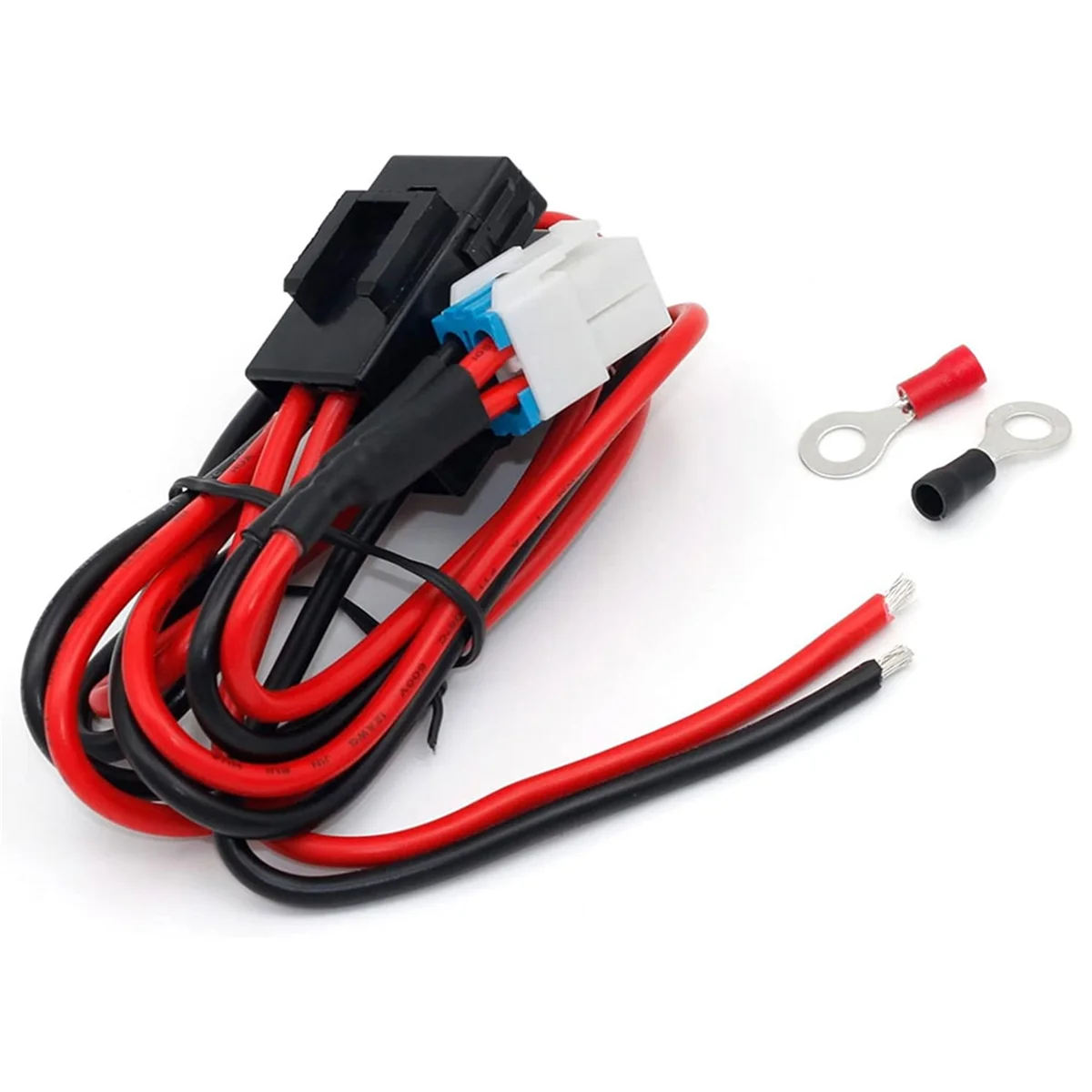 #030J 4-Pin 12AWG DC Power Supply Cable for Yaesu Radio FT-450D Kenwood (plastic)