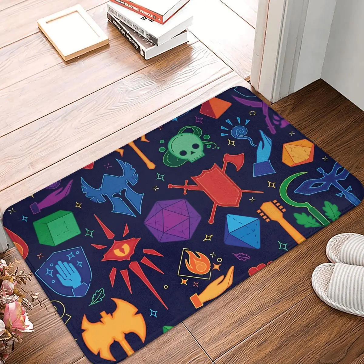 

DnD Game Non-slip Doormat Bath Mat Forever Floor Carpet Entrance Door Rug Indoor Decorative