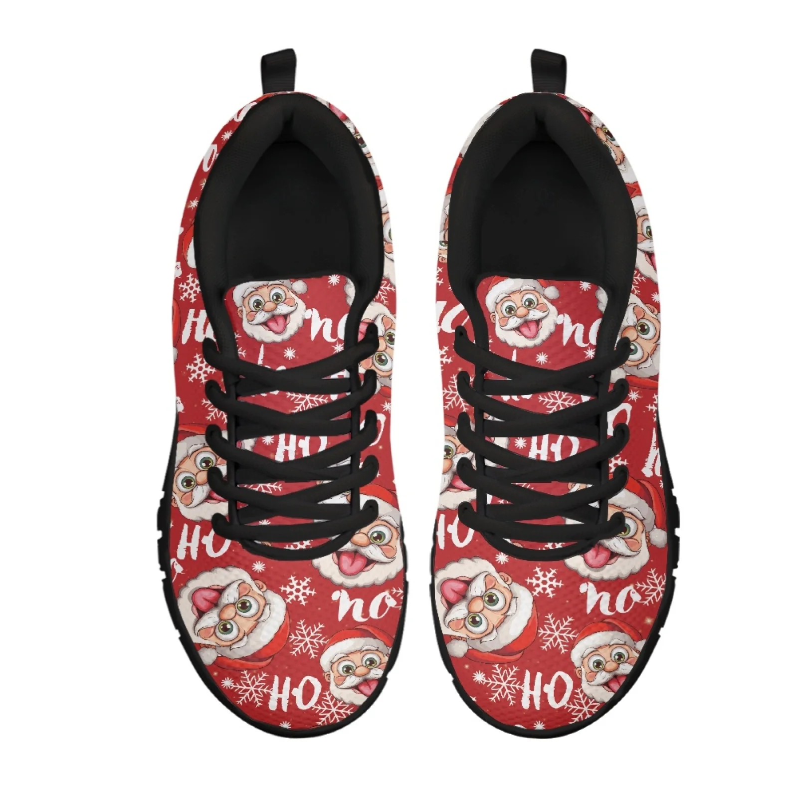 Coloranimal Christmas Men Shoes for Nurses Standing All Day Soft Running Mesh Sneakers for Outdoor