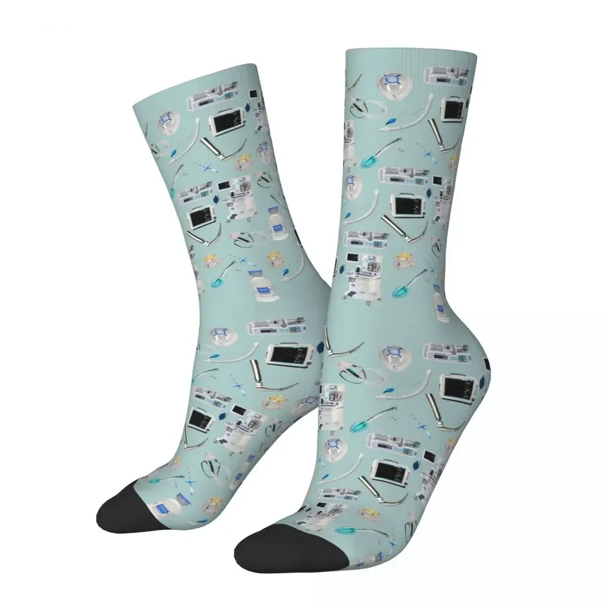 Tools Of The Trade LIGHT BLUE Anesthesia Anaesthesia Socks High Quality Stockings All Season Long Socks for Man's Woman's Gifts