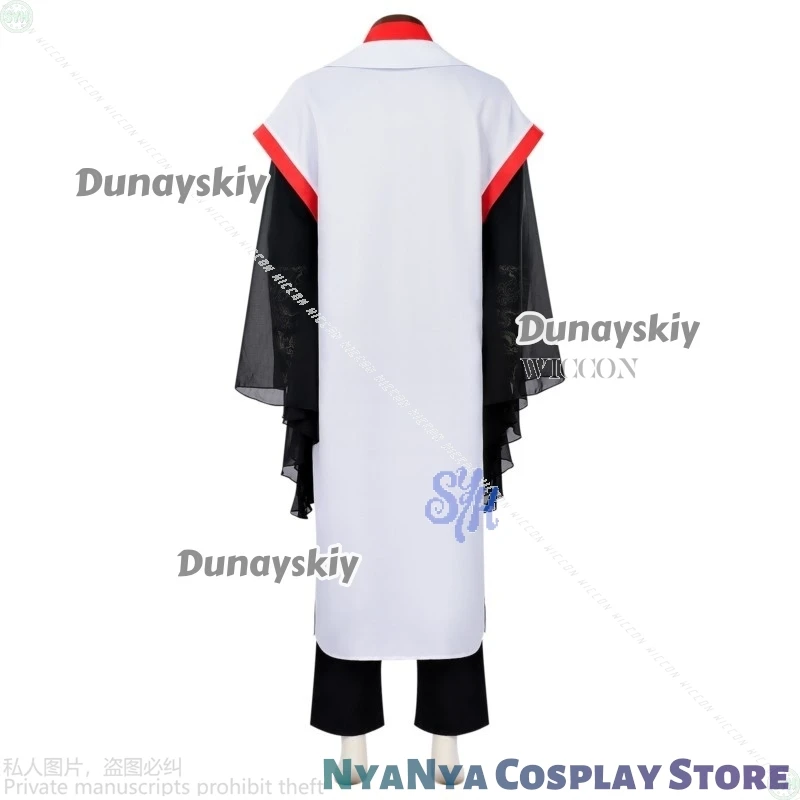 Anime The Scum Villain's Self-Saving System Cosplay Luo Binghe rsiBranco Preto Estilo Chinês Uniforme Hanfu Festa de Halloween