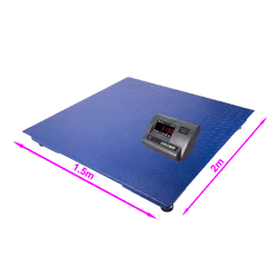 Weighing scale 1.2*2m 1000kg 5mm Plate Industrial Digital Platform 3 Ton Pig Scale Weight For Cattle Floor Weighing Scale