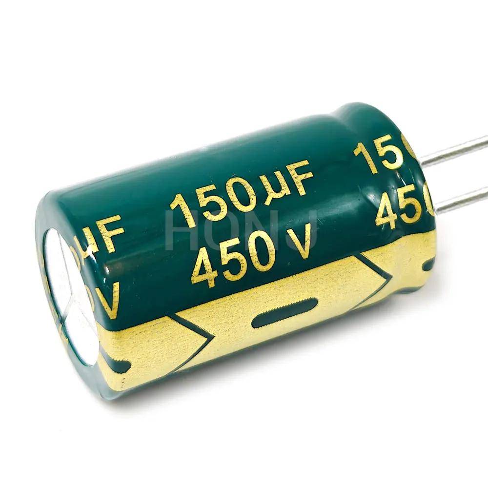 2PCS 450V150uf  Aluminum Electrolytic Capacitor 150uf450v 450v 150uf 450V 150mf 450vdc 150MFD 450v150mf 150mf450v 18x30mm ±20%