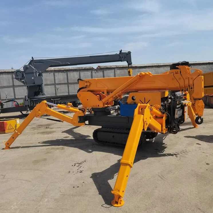 Unic Mini Spider Crane 1t 3t 5t Spider Crawler Crane Lifting Machinery