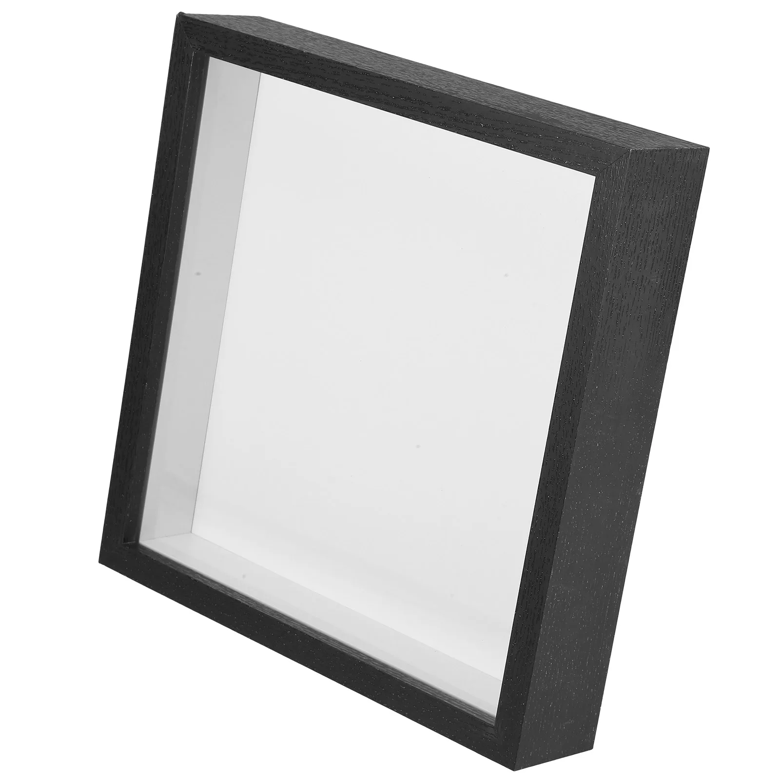 

Dried Flower Frame 8 Inch Square Black Hollow Acrylic Display Box Vintage Decor Desktop Specimen Case Plants Butterflies