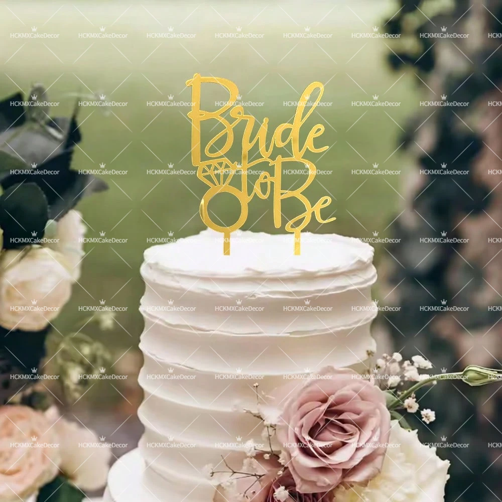 3er/6er-Set Mr & Mrs Hochzeitstorten-Topper aus Gold-Acryl, Braut-und-Bräutigam-Silhouetten, Tortendekoration für Hochzeit, Jubiläum und Partyzubehör – Detail 6