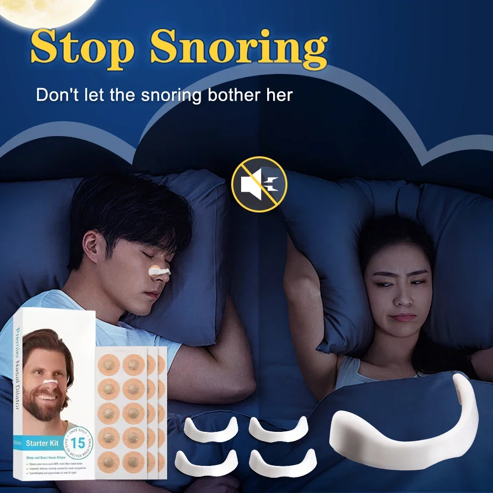 Anti-Snoring Magnetic Nose Dilator Nose Patch Easy Breath Stop Snoring Device Preventing Snoring Improve Sleeping