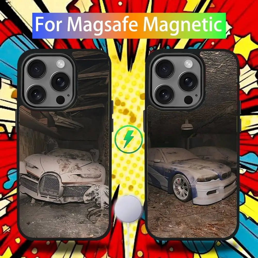 

Abandoned Vehicle Cars Phone Case For iPhone 17,16,15,14,13,12,11,Pro,Max,Plus,Mini,SE4,E Magnetic Magsafe Wireless Charging