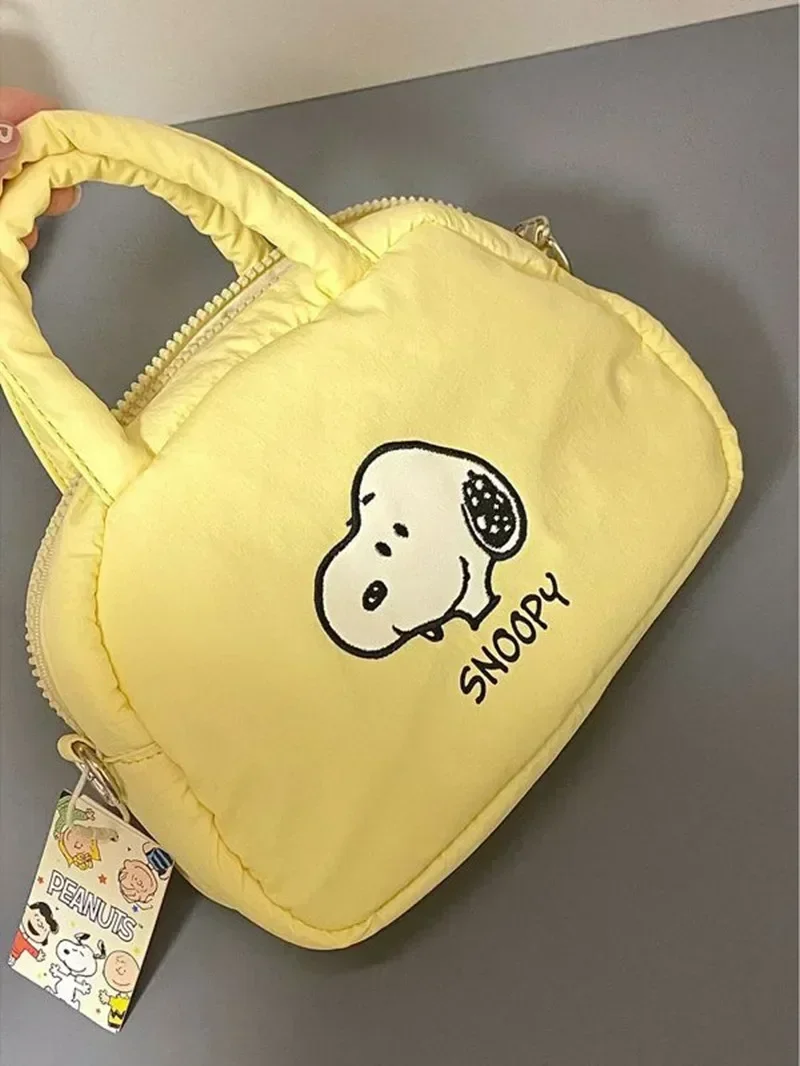 

New Snoopy Custard Shoulder Bag cartoon handbag messenger Cross Body Bag Cartoon Tote