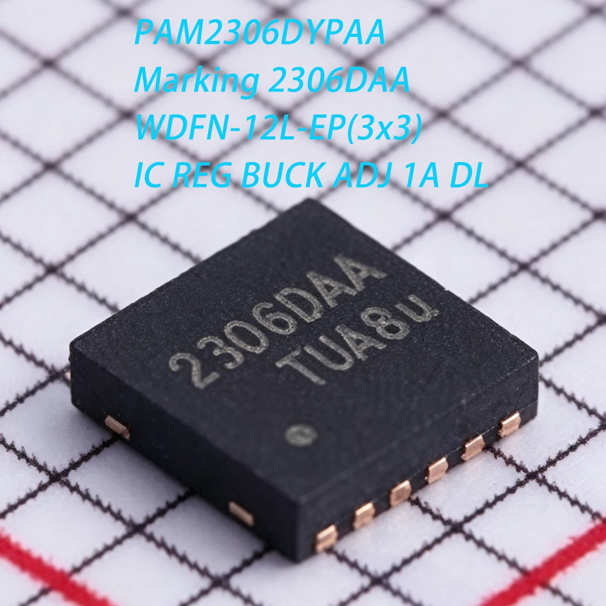 10PCS PAM2306DYPAA Marking 2306DAA WDFN-12L-EP 2.5V~5.5V to 600mV~5.5V NEW Original IC BUCK ADJ 1A PWM Step-Down DC-DC Converter