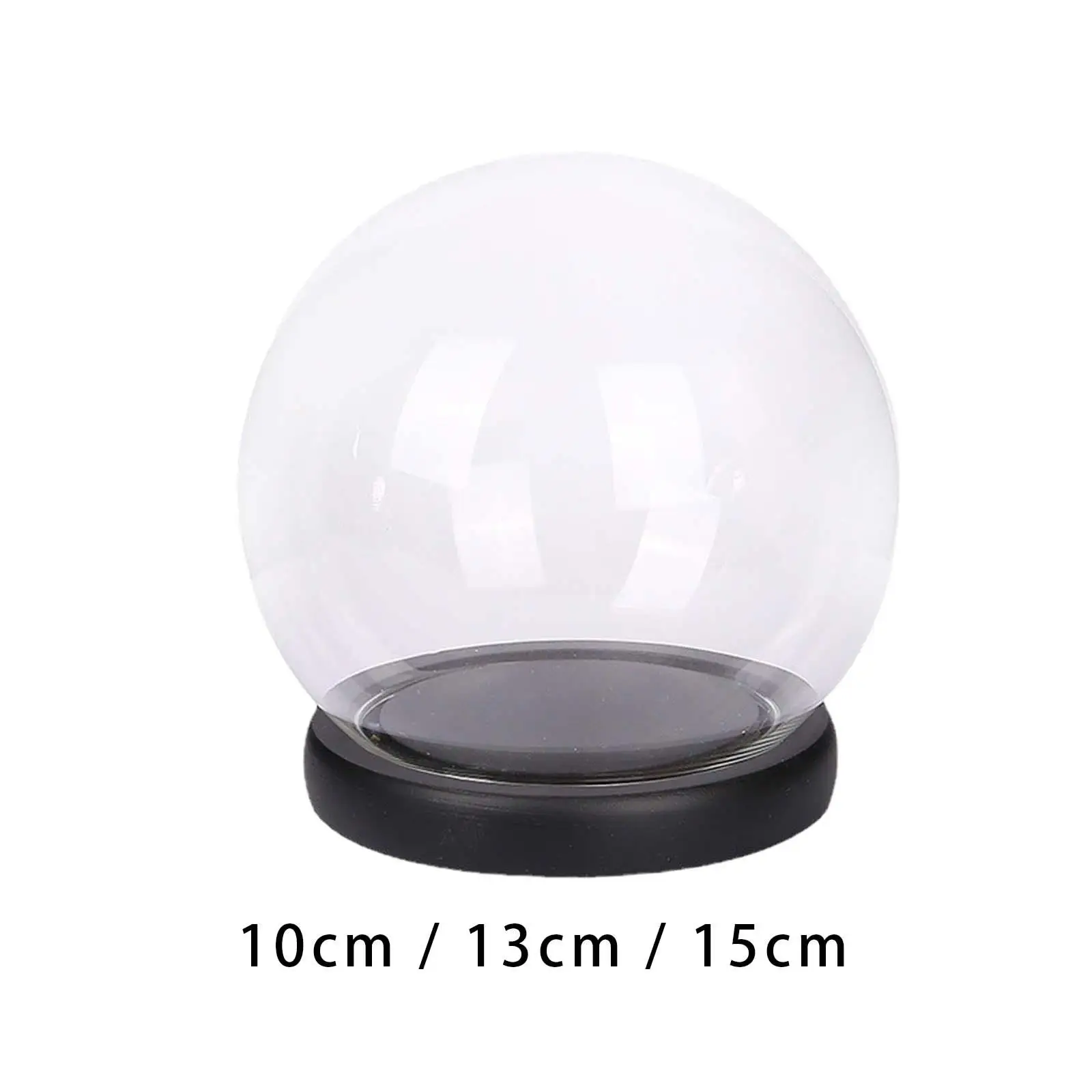Cloche Glass Dome with Base Valentines Day Gifts Dollhouse Decoration Showcase Home Tabletop Bell Jar Display Case Glass Dome