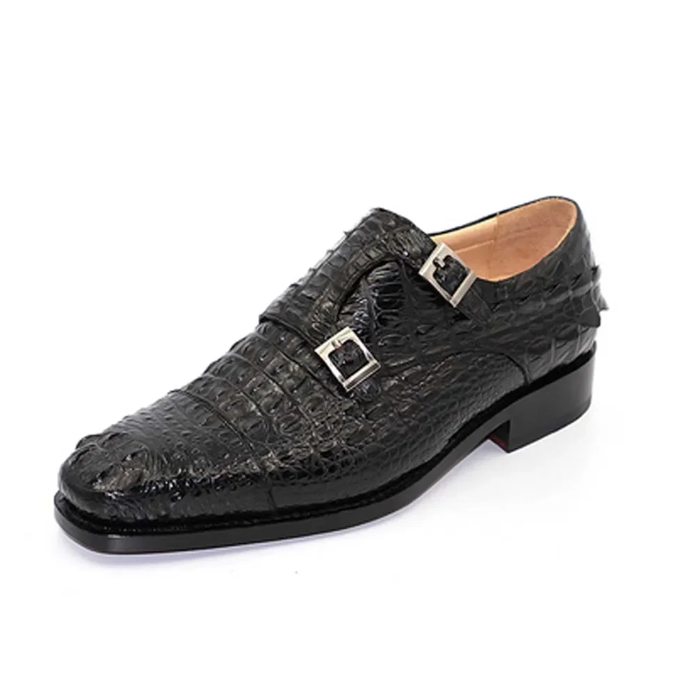 hulangzhishi new import new crocodile men formal shoes  Male business  Round head  Men dress  male