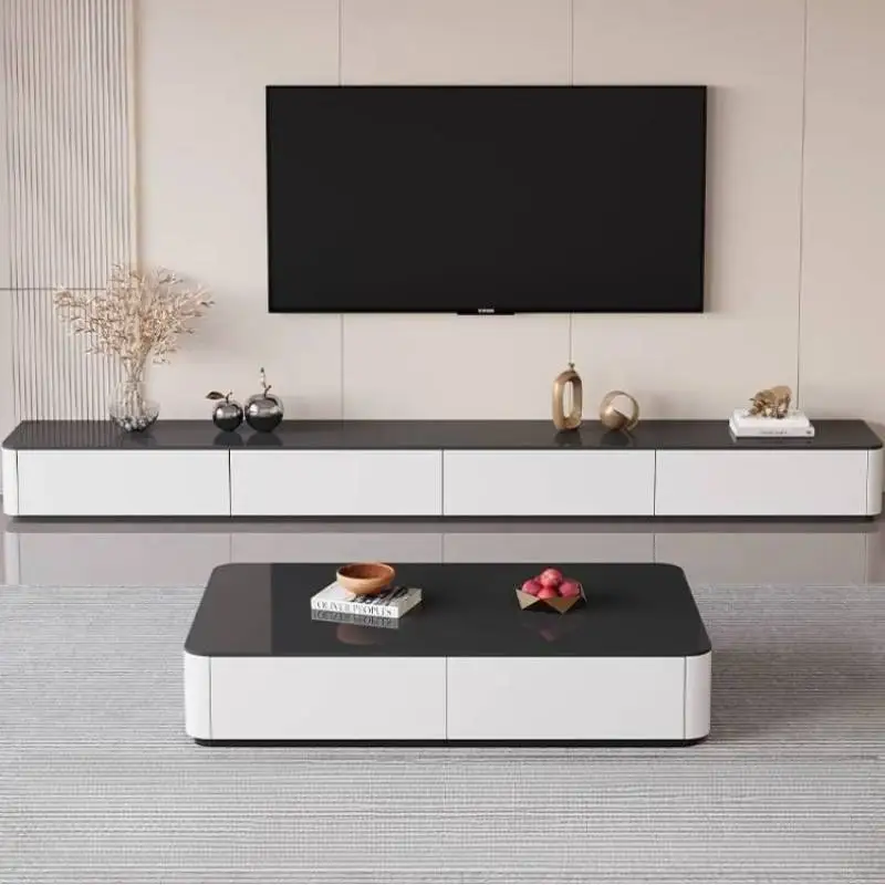 

Classic Natural Tv Cabinet Hidden Hiding Simple Modern Luxury Tv Cabinet Nordic Storage Black Muebles Para Hogar Furniture Home