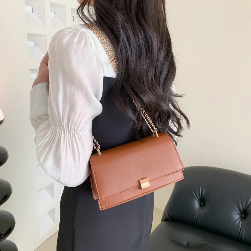 Bags Women 2023 Brand New High-grade Texture Retro Simple French Wear-resistant Fashion Wear One Shoulder Messenger Ladies Bag