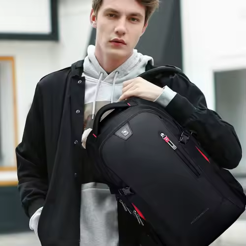 OIWAS Laptop Backpacks 15.6 Inch School Bags Waterproof Nylon 29L Casual Shoulder Bagpack Travel Teenage Men's Backpack Mochila - Image 6