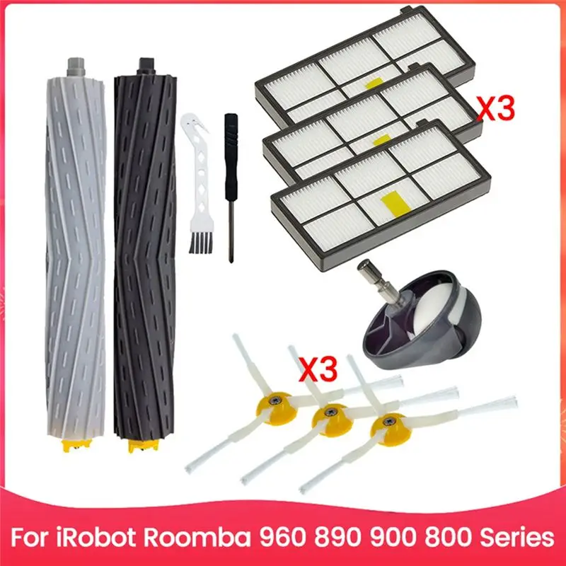 

Запасные части для робота-пылесоса Irobot Roomba A20F: фильтр, основная щетка, боковая щетка, универсальное колесо для замены