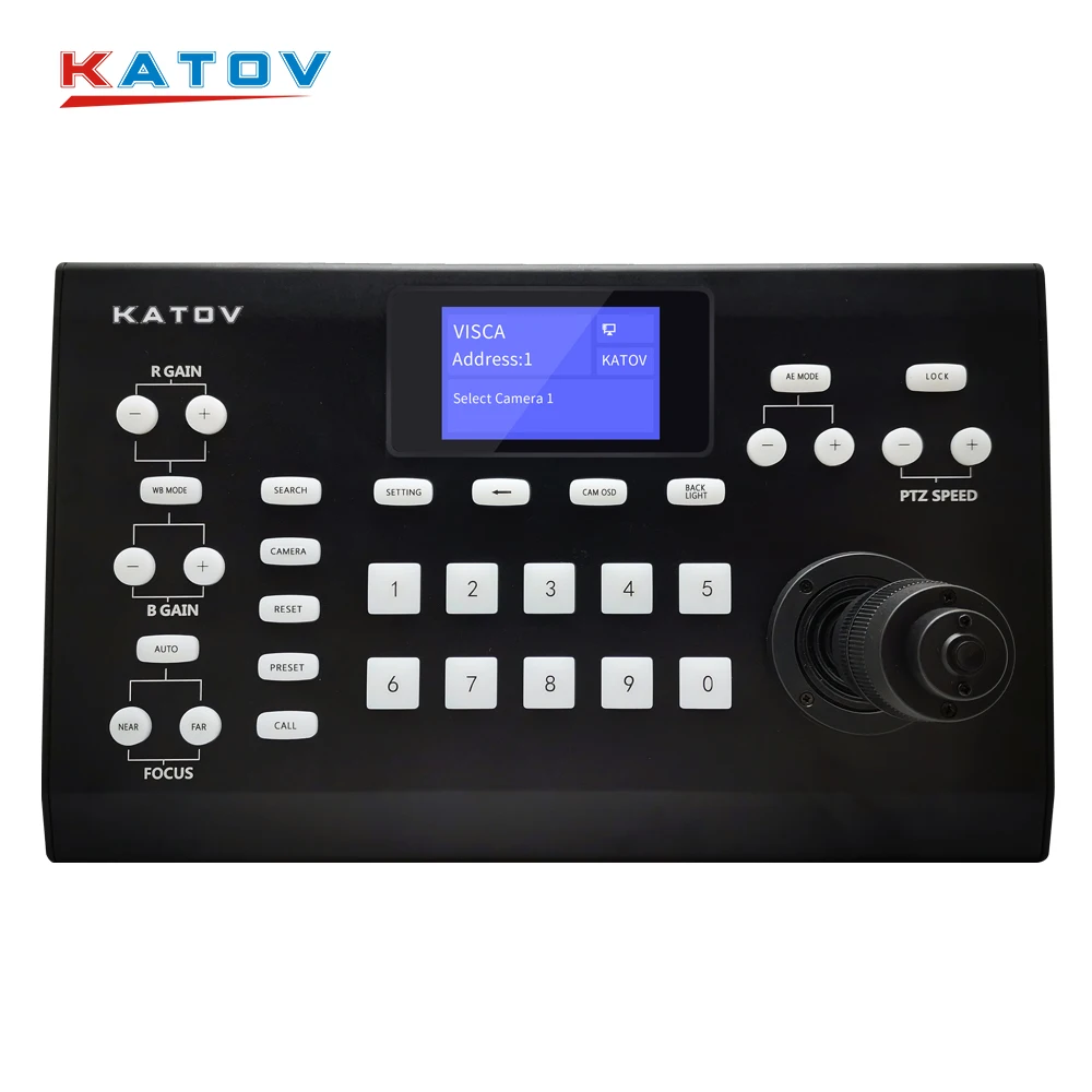 KATO VISION KT-610C 3D rocker PTZ control vmix controller o nvif joystick LAN ivestream camera ptz keyboard controller