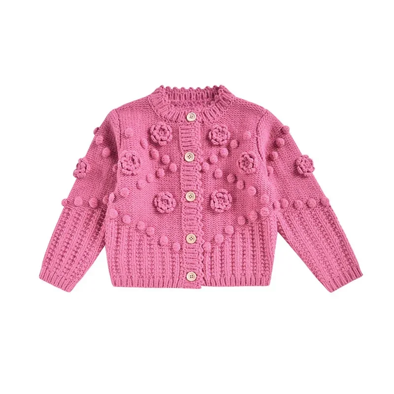 24 Children's Sweater LM Ethnic Style Girl Thick Embroidery Square Collar Hoodie Warm Knitted Sweater