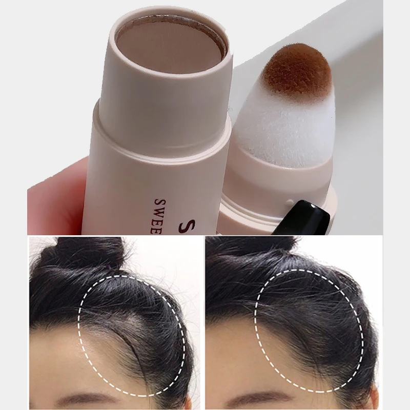 Natural Hair Line Powder SWEETMINT Black Instant Cove Hair Loss Hair Shadow Powder Waterproof Hairline Shadow Concealer