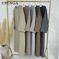 Abaya de dubaï pour femmes musulmanes, Eid Ramadan, robe modeste, turquie, ample, grande robe élégante, vêtements islamiques, nouvelle collection 2024 6