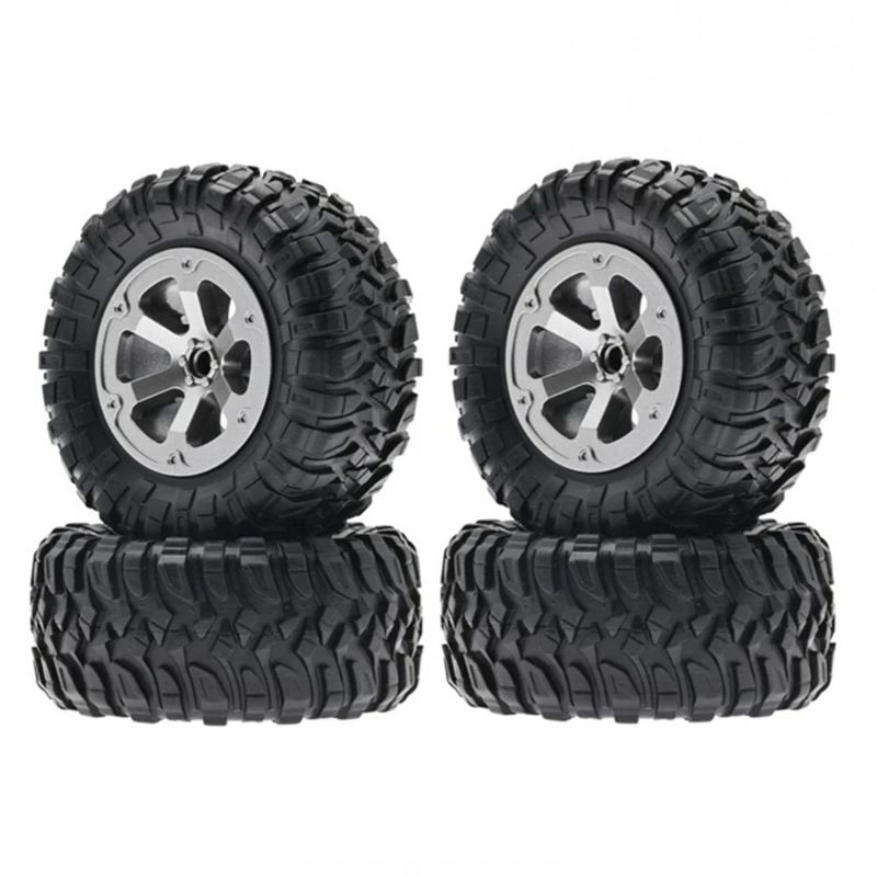 

4PCS Wheel-Hub Rubber Tire for WPL C14 C24 D90 99S Remote Control Off-road