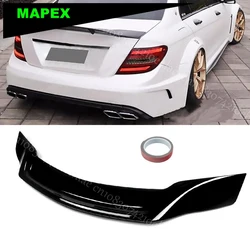 Duckbill RT Style Trunk Spoiler Lip Gloss Black For 2008-2014 Mercedes Benz W204