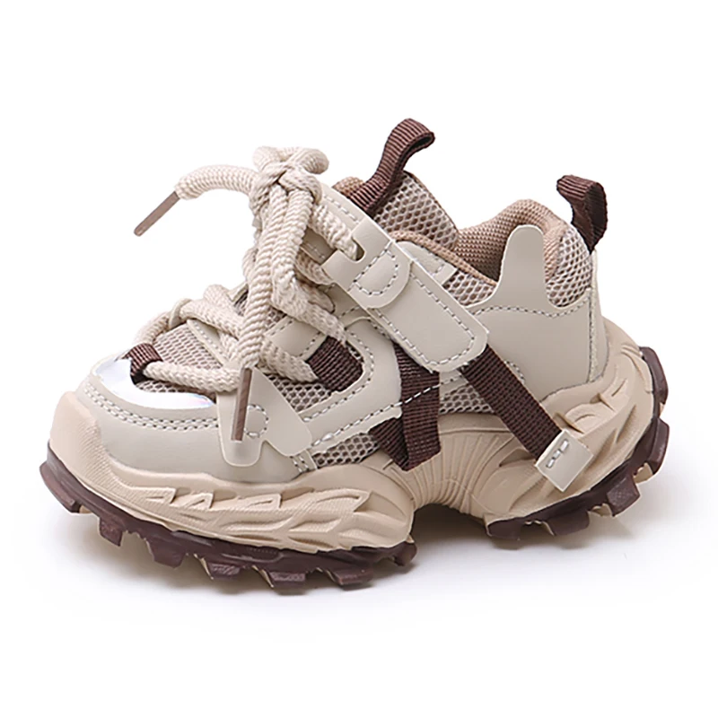 

Спортивная обувь из искусственной кожи для детей, эргономичные кроссовки для маленьких мальчиков и девочек, обувь на мягкой подошве для малышей, весенняя обувь для детей