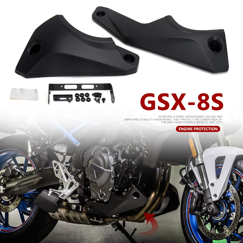 

Motorcycle Frame Engine Guard Side Protection Cover Fairing Protector Panel Accessories For Suzuki GSX-8S GSX 8S GSX8S 2022-2025