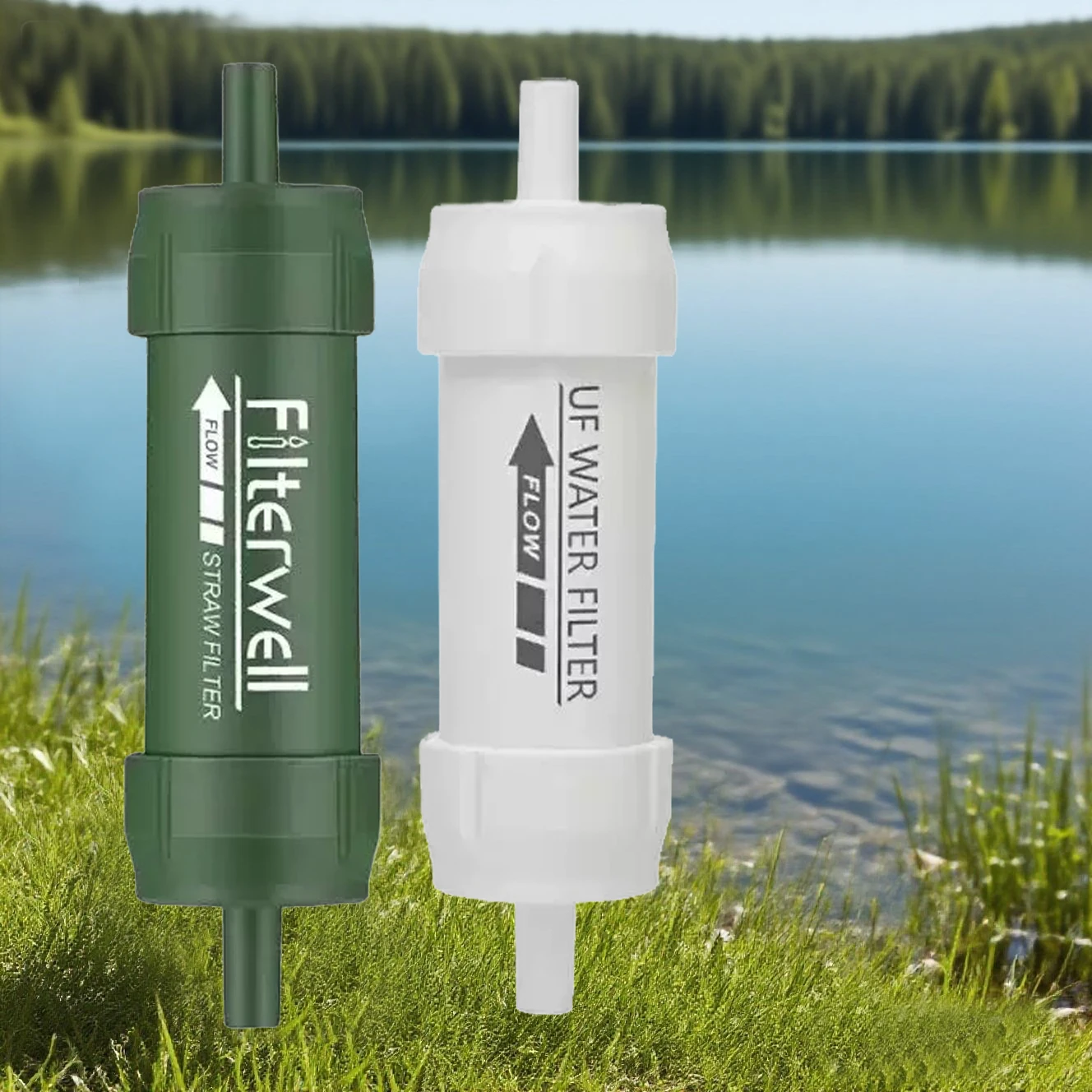 

1PC Outdoor Mini Water Filter Straw, Ultrafiltration System for Camping & Outdoor Survival, Durable PC Material