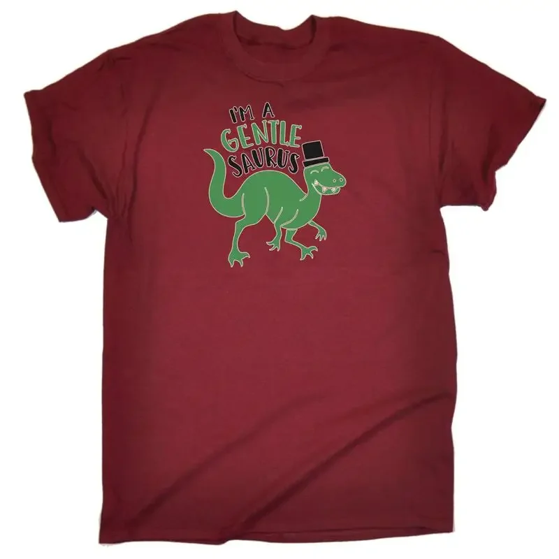 Im A Gentle Saurus Dinosaur Dino Mens Funny Novelty T Shirt