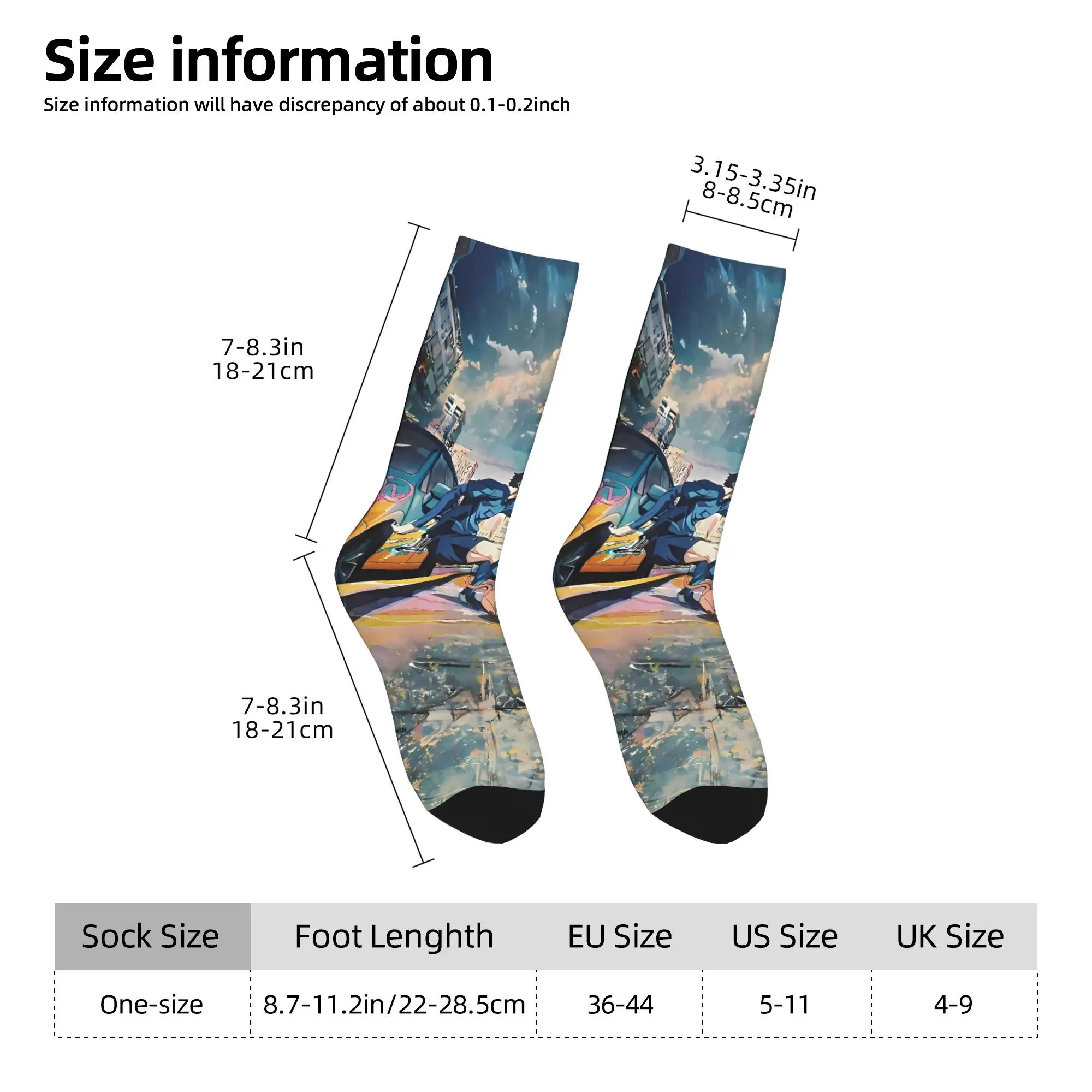 Blue Lock Anime Socks  Fashion Stockings Men Warm Soft Running Socks Autumn Printed Anti-Slip Socks