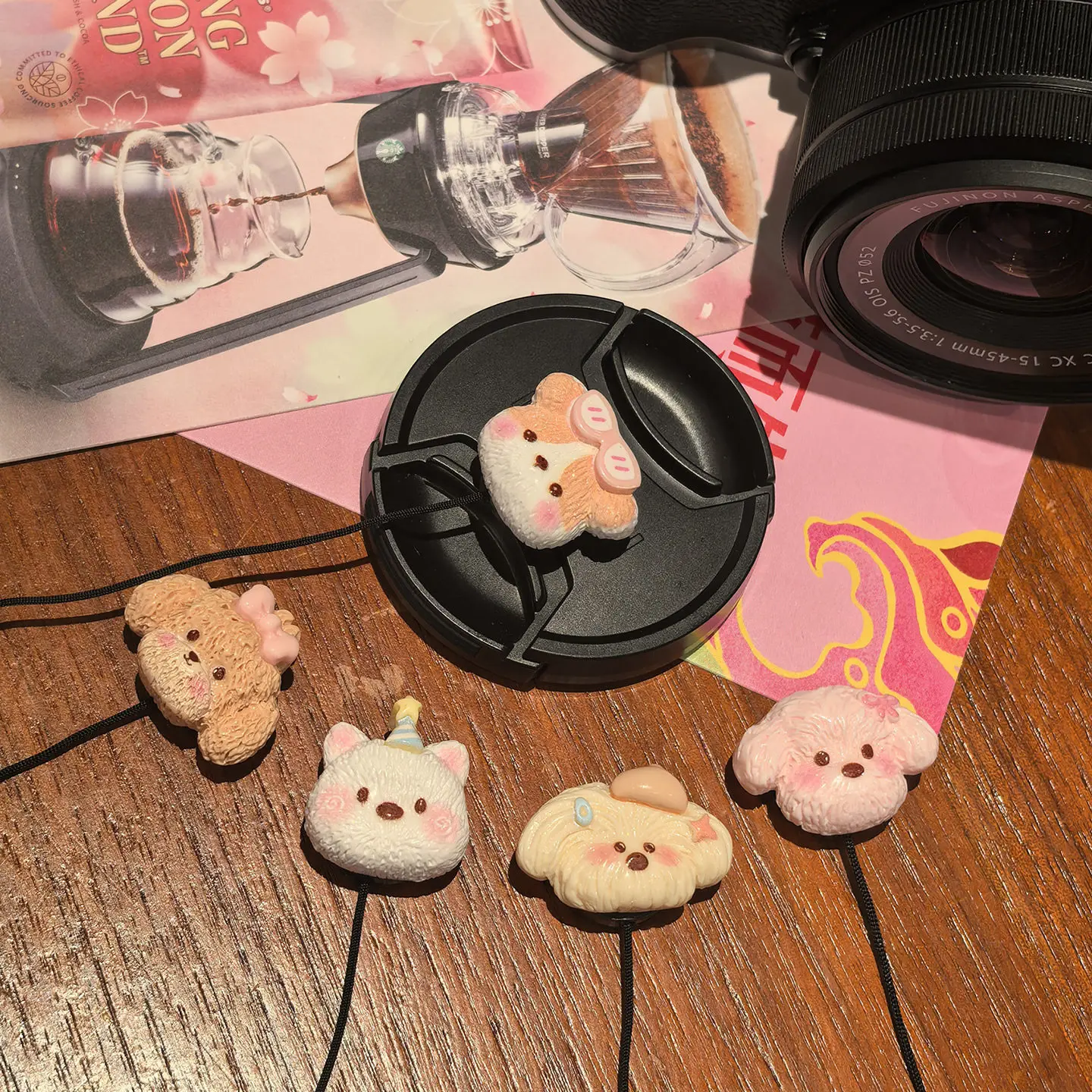 Tapa de Lente de Cámara con Cordón Antipérdida, Creativa y Bonita, de 58mm y 52mm, para Canon, Nikon, Sony, Olympus, Fuji, Pentax, Accesorios para Cámaras DSLR y sin Espejo