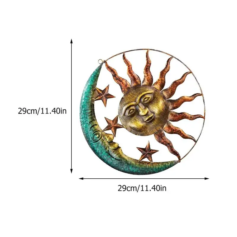 1 Pc Sun Moon Pendant Wall Hanging Decor Wall Ornament Wall Background Decor Adornment Attractive Wall Pendant Vintage Ornaments