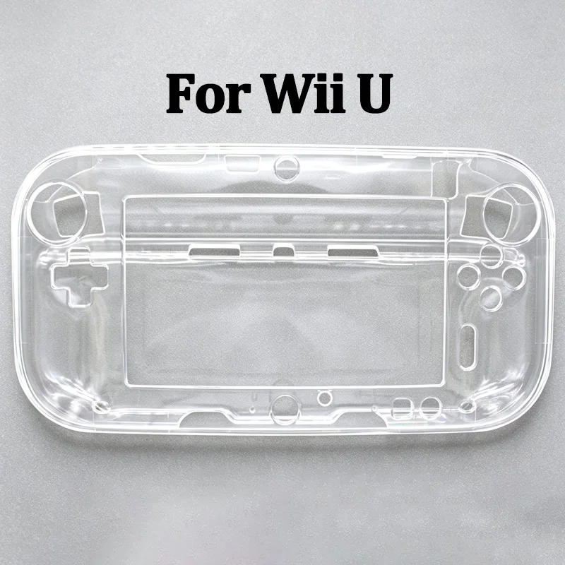 1pcs For Wii U Gamepad Protective Clear Crystal Soft Case Cover Skin Shell Compatible For WIIU PC Case Game Accessories