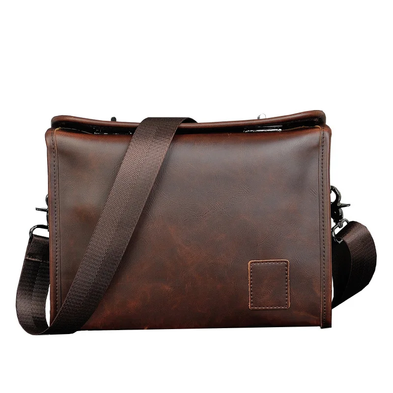 Fashion Trend Men\'s Bag Large Capacity Leather Sling Shouder Cross Bag Messenger Pack Male Handbag Bolsa 가방 크로스백 남성 bandolera