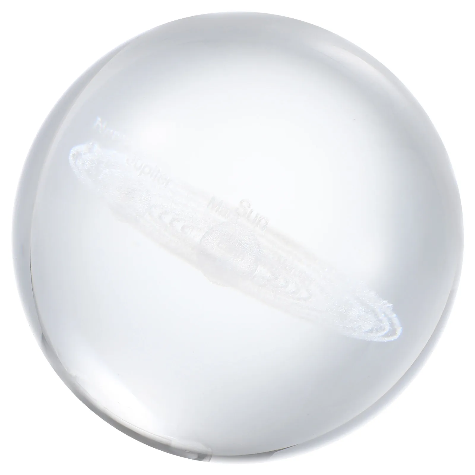 Esfera de Cristal del Sistema Solar, Bola de Cristal Transparente Tallada en 3D con Planetas, Esfera Cósmica Grabada, Decoración Elegante para el Hogar u Oficina, Regalo Astronómico