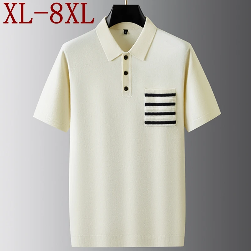 

8XL 7XL 6XL 2025 Новый осенний элитный роскошный тонкий шерстяной свитер Мужской модный дизайн Мужские джемперы с карманами и лацканами Теплые пуловеры