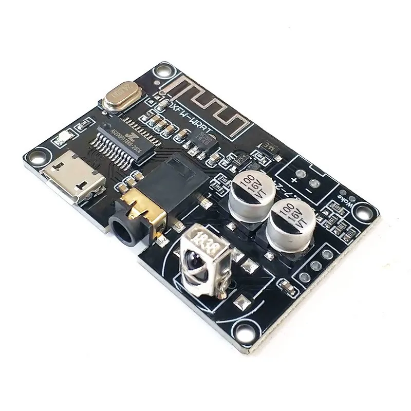 

Bluetooth5.0Decoder Board Stereo Audio Module Wide Voltage Volume Adjustable Speaker AmplifierXY-WRBT