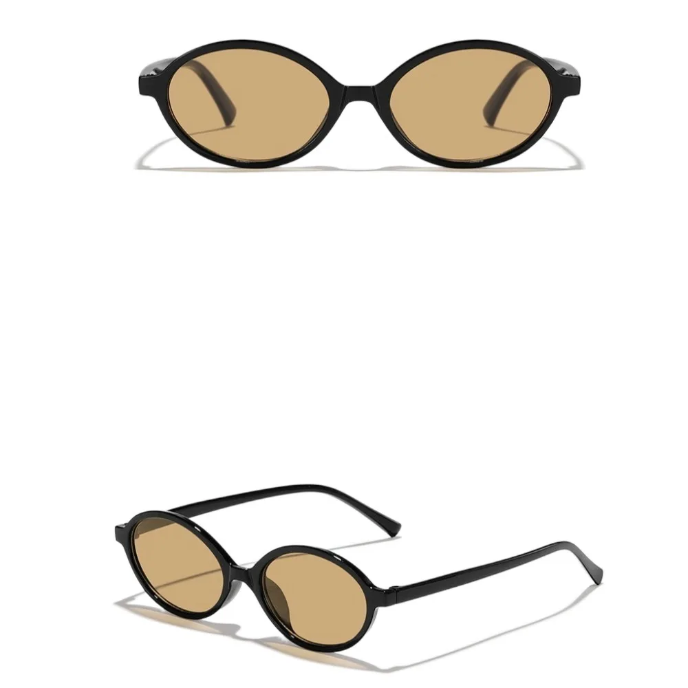 أزياء إطار صغير البيضاوي النظارات الشمسية UV400 النظارات الشمسية ظلال نظارات ليوبارد طباعة نظارات الكمبيوتر النظارات الصيف