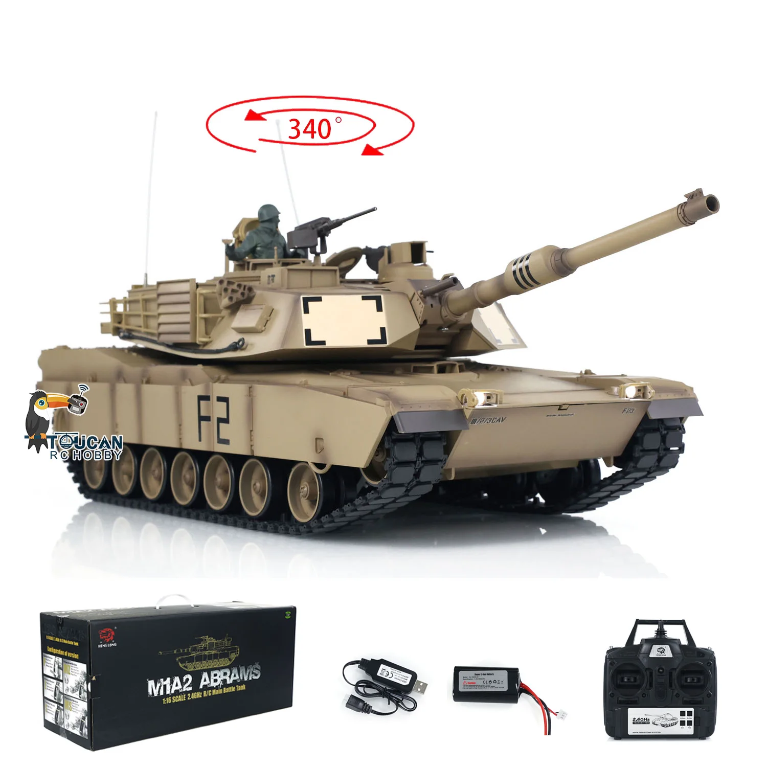 Henglong 1/16 RTR RC Tank M1A2 Abrams 3918 2.4G 7.0, modèle en plastique, jouet de combat militaire pour collectionneurs adultes, Stock américain