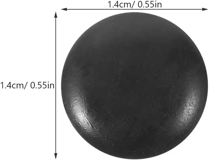 

100pcs Resin Chess Pieces 18mm Double Convex Black White for On-The-Go Gaming Set