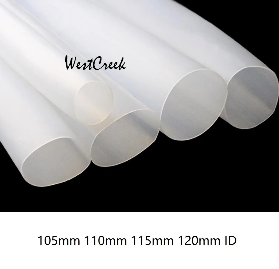 WESTCREEK 110 115 120mm translucence Silicone tube case silica gel soft joint mechanical splice hose connection silicone casing